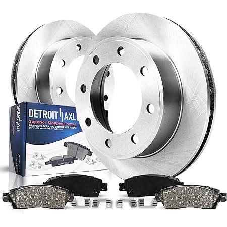 Amazon Detroit Axle Rear Disc Brake Rotors Ceramic Pads