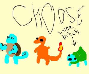 Choose Your Pokemon Starter Drawception