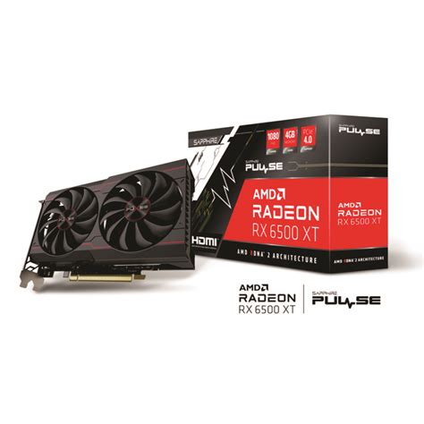 Sapphire Pulse Amd Radeon™ Rx 6500 Xt Gaming Graphics Card Oc 4gb Gddr6