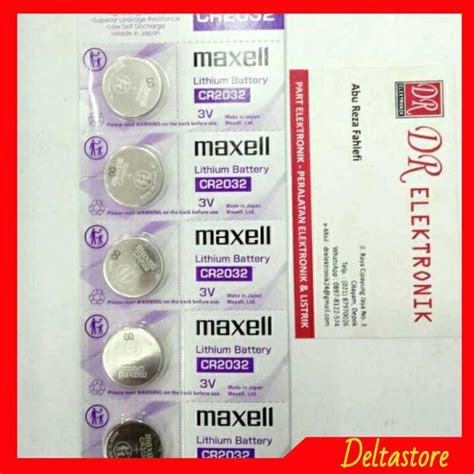 Jual Baterai Lithium Maxell Cr V Kancing Asli Cr Battery Jam