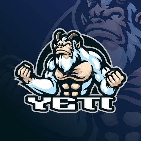 Yeti Mascot Logo Design Vector With Modern Illustration Concept Style