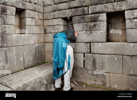 Ancient Inca Ruins Of Machu Picchu The Most Known Tourist Site In