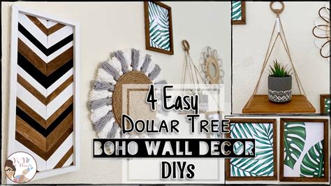 Easy Dollar Tree Boho Wall Decor Diys Kb Decor Crafts Diy Dollar