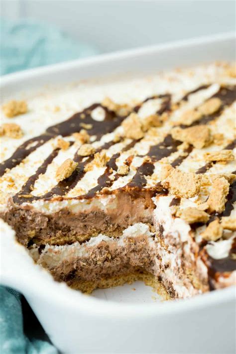 No Bake Smores Icebox Cake Recipe Shugary Sweets