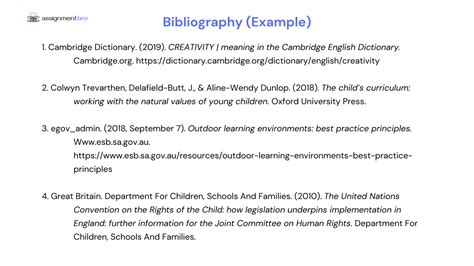 How To Write A Bibliography For Assignment Nice An Easy Assignmentbro