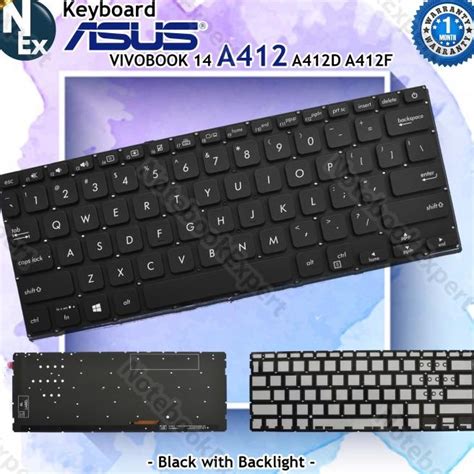 Jual Keyboard Asus Vivobook 14 A412 A412D A412F A412U Black With