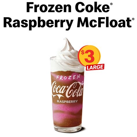 Frozen Coke® Raspberry Mcfloat® Mcdonalds New Zealand