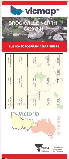 Brookville North 1 25000 Vicmap Topographic Map 8423 3 N Maps Books