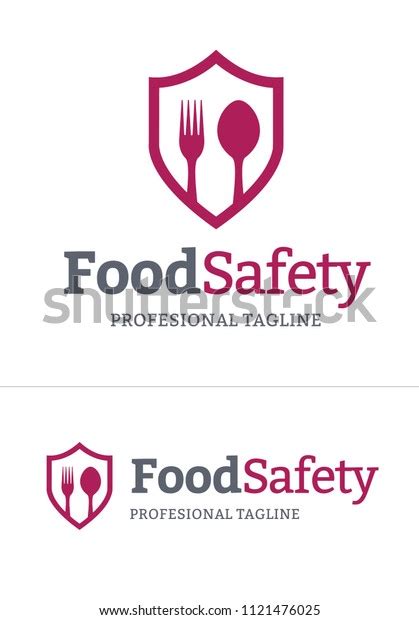 Food Safety Logo Vector Format Vetor Stock Livre De Direitos 1121476025 Shutterstock