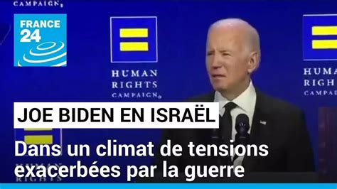 Frappe Contre Un H Pital De Gaza Joe Biden Vient En Isra L Dans Des