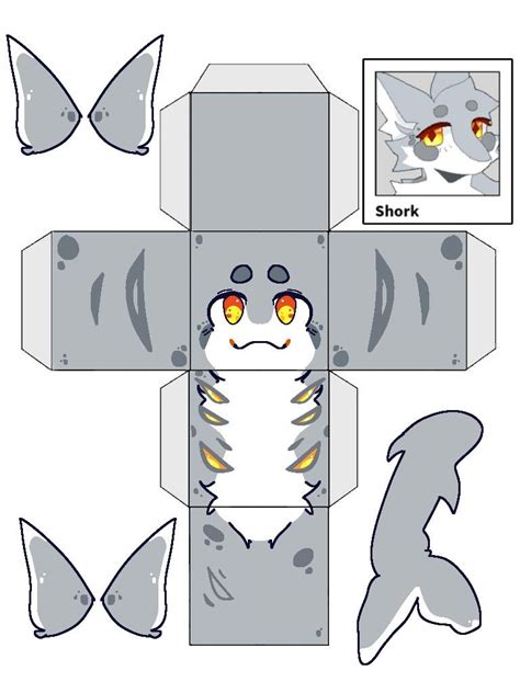 Shork Update Redesign Paper Cube Paper Doll Template Paper Dolls Diy