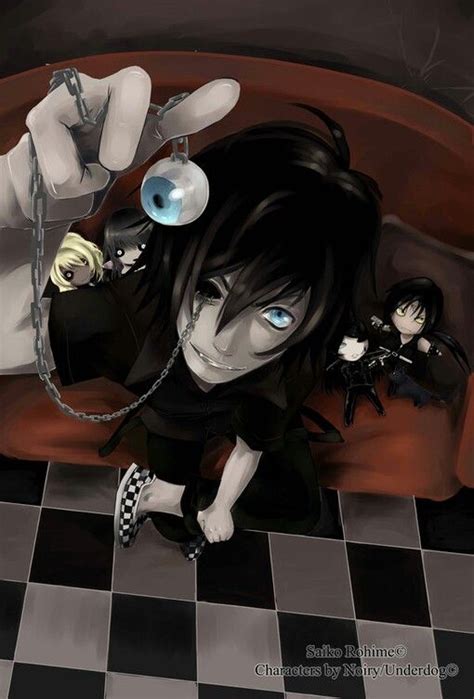 Coolscary Anime Boy With Black Hair And Blue Eyes Anime Dark Anime