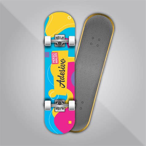 Adesivo Para Shape De Skate X Cm Pl Stico Vinil Adesivo Brilho Fundo