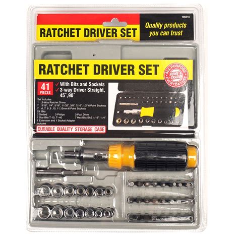 ratchet socket set  pcs  quality ware