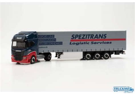 Herpa Talke Spezitrans Iveco S Way Lng Gardinenplanensattelzug