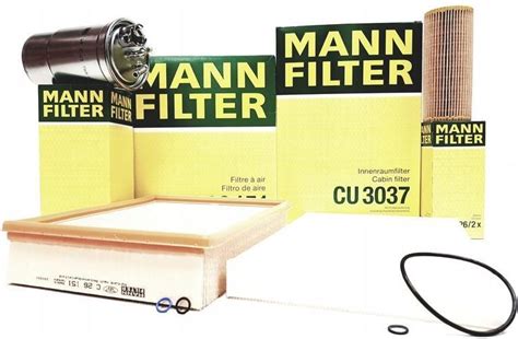 Mannfilter Mann Filter Zestaw Filtrów Audi A4 B6 B7 1 9 2 0 Tdi Hu 7262