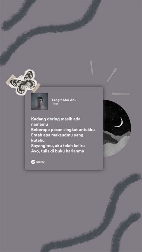 Spotify Aesthetic Lirik Lagu Kata Kata Lagu