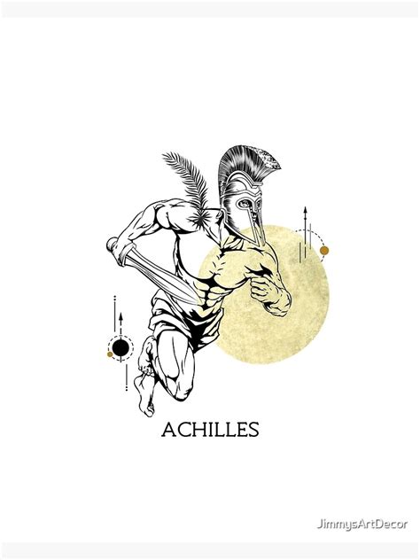 "Achilles print,Greek mythology,Trojan War,Ancient Greece" Art Print by JimmysArtDecor | Redbubble