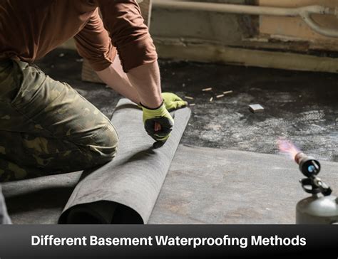 Different Basement Waterproofing Methods