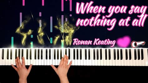 When You Say Nothing At All Ronan Keating Piano Cover Von Toldy