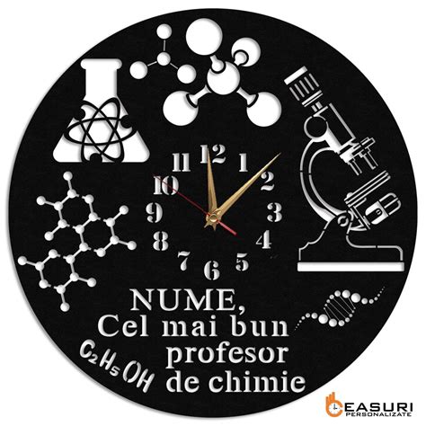 Ceas Personalizat Profesor Laborator Chimie Analize Ceasuri