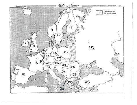 Cold War Map Diagram Quizlet