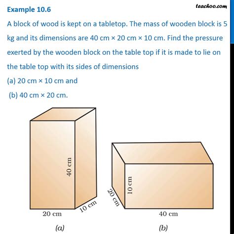 Example A Block Of Wood Is Kept On A Tabletop The Mass Of