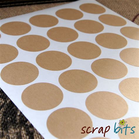 Kraft Paper Sticker 500 Pieces Kraft Paper Gift Stickers Handmade