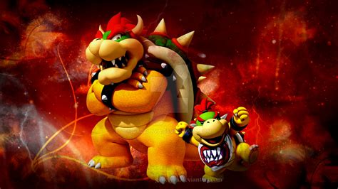 Bowser And Bowser Jr Wallpaper By Gadelyva On Deviantart