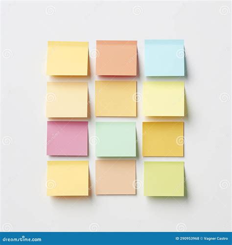 Sticky Notes in Different Colors. Sticky Notes Illustration for Graphic ...