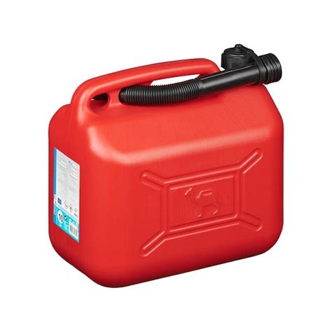 JERRYCAN KUNSTSTOF UN GEKEURD ROOD 10 LITER Vocor Tools B V