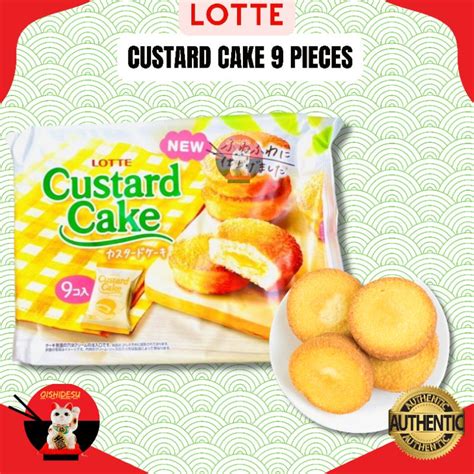 Japan Lotte Custard Cake 9pcs Shopee Philippines