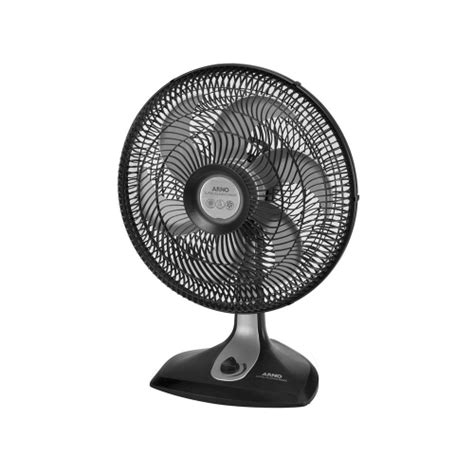 Ventilador de Mesa Arno Turbo Silencio Maxx 30 cm e 6 Pás Preto