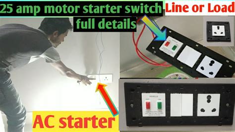 How To Connect Ac Starter Switch Ac Wiring Ac Starter