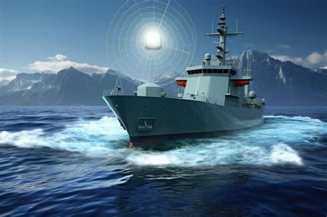 Premium Ai Image Quantum Radar Technology For Maritime Applications