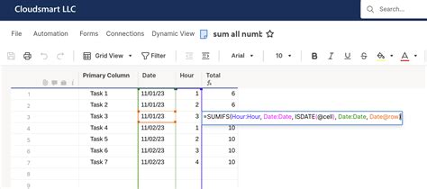 Need Help With A Formula To Sum All Numbers In A Column That Have The