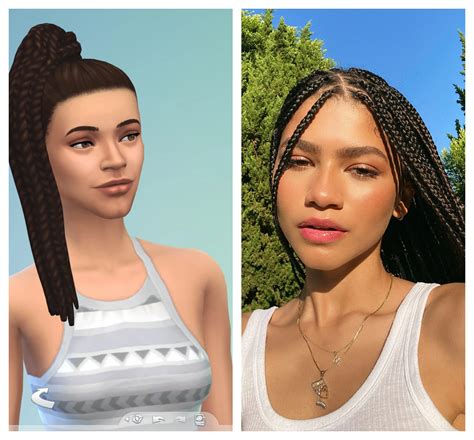 Sims 4 Zendaya Hair