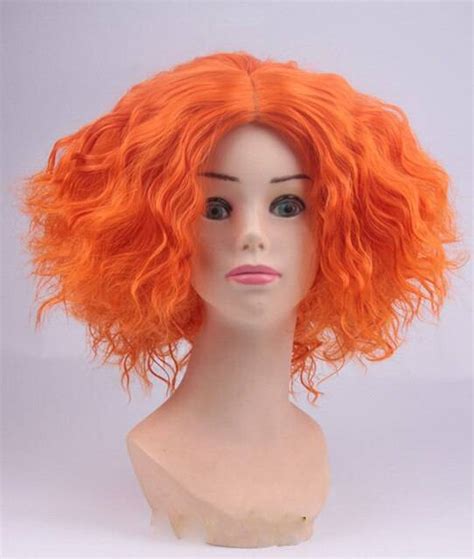 Alice In Wonderland 2 Mad Hatter Cosplay Wig Tarrant Hightopp Orange