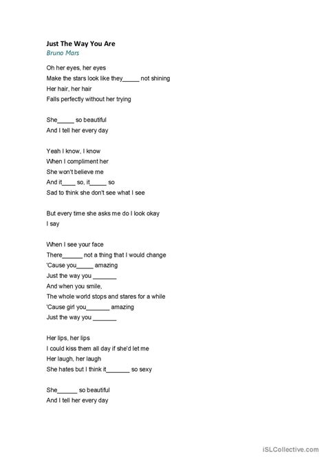 Complete The Lyrics Nursery Rhyme An English Esl Worksheets Pdf Doc