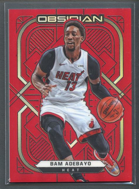 Bam Adebayo 2020 21 Panini Obsidian Electric Etch Red Flood TMall Asia