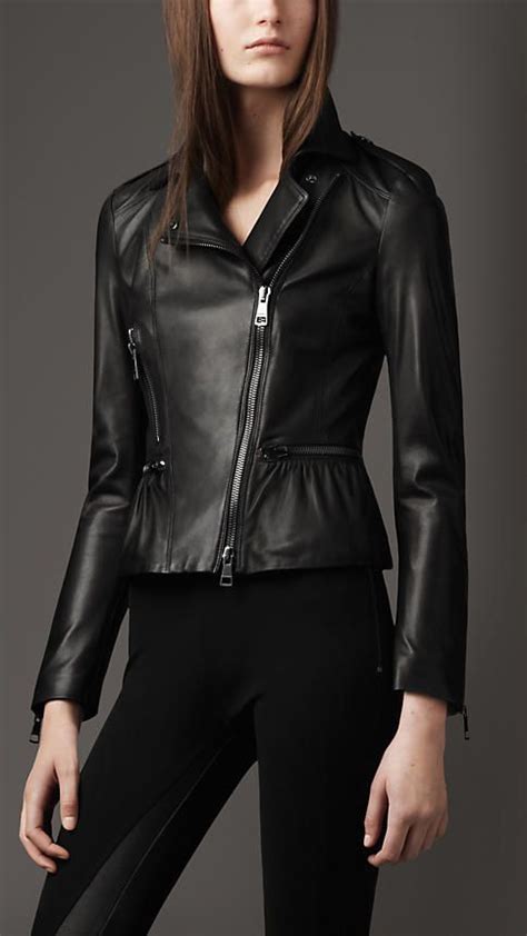 Peplum Leather Jacket Burberry Leather Jackets Women Leather Jacket Peplum Leather Jacket