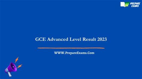 Gce Advanced Level Result 20232024 Janfeb Exams