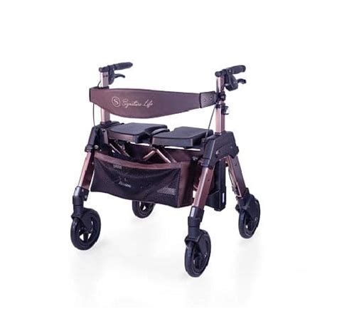 Signature Life Elite Travel Rollator Hd Champagne Gold