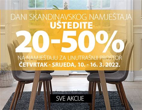 Jysk webshop akcija Dani skandinavskog namještaja do 16 03