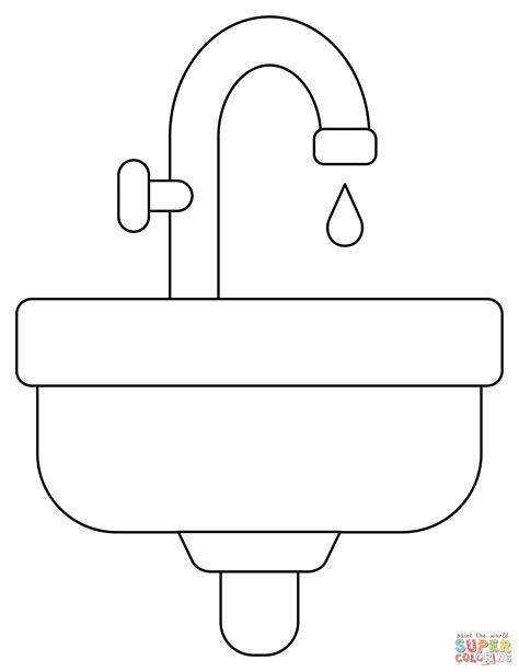 Sink Coloring Pages