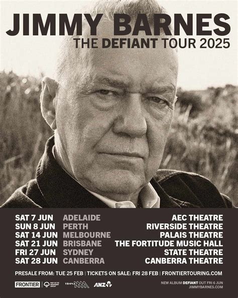 Jimmy Barnes Announces 2025 Tour And New Album