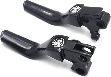 Amazon HTTMT Black Silver Skull Shorty Brake Clutch Levers