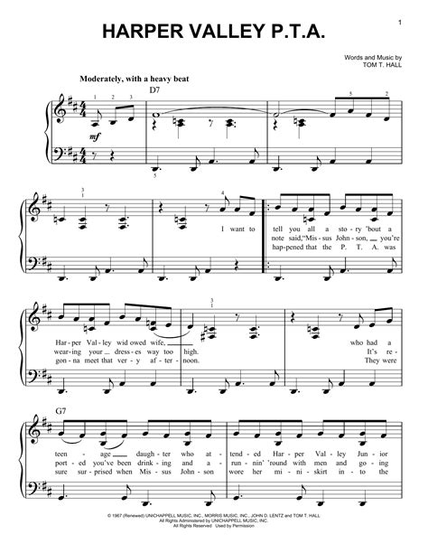 Harper Valley P.T.A. | Sheet Music Direct