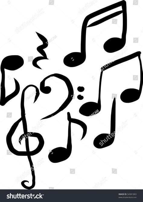 Musical Notation Symbols Vector Stock Vector Royalty Free 54981883