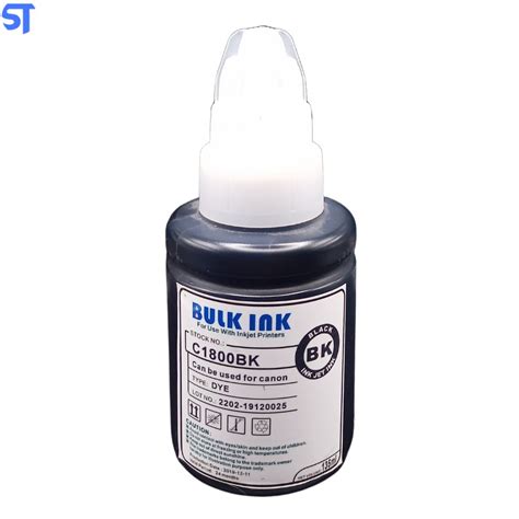 Refil De Tinta Bulk Ink Compativel Canon C Bk Preto Gl Ml